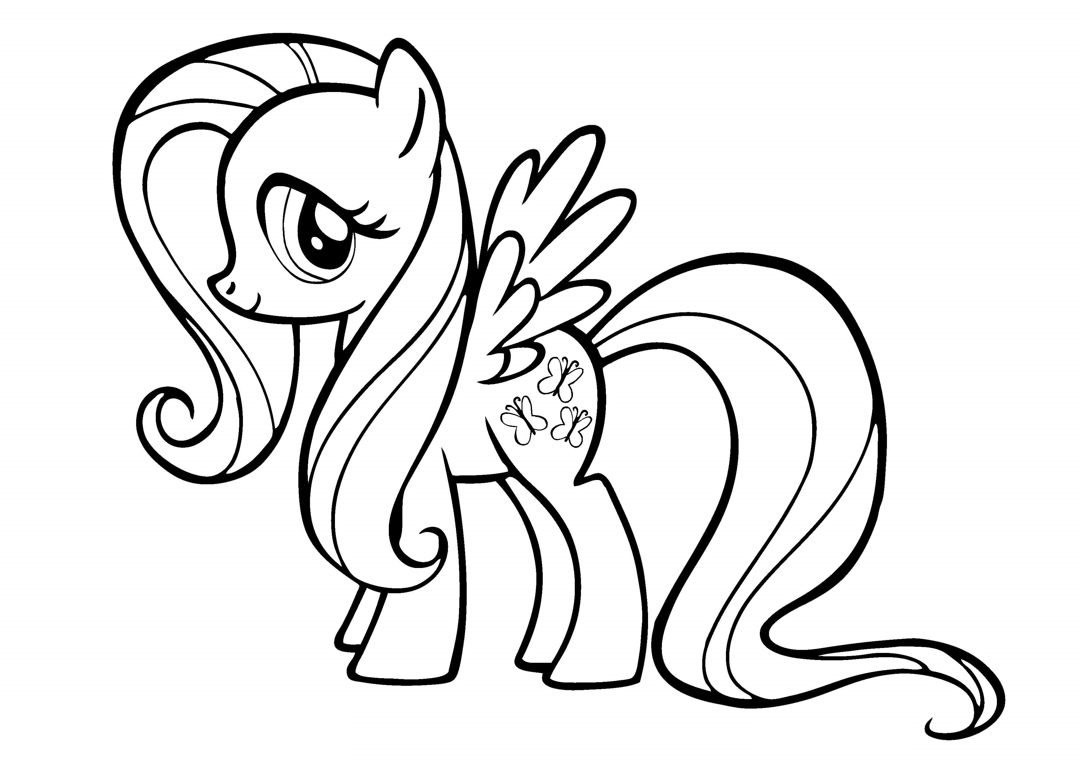 3508x2483 Top Coloring Page Pony 18 4034 To Print