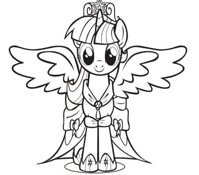 640x562 My Little Pony Friendship Is Magic Coloring Pages To Print