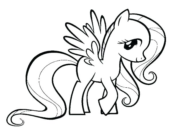 600x473 Fluttershy Coloring Pages My Pretty Pony Coloring Pages Pony My