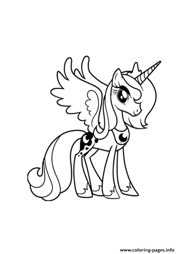 My Little Pony Friendship Is Magic Coloring Pages Luna at GetColorings ...