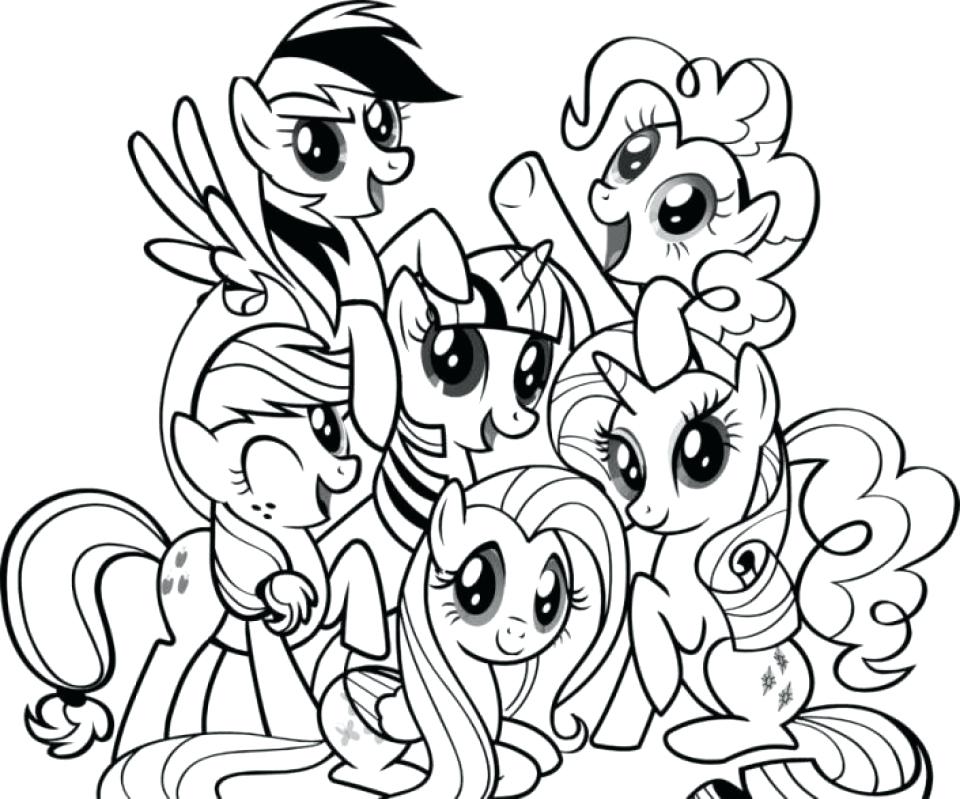 960x799 My Little Pony Friendship Is Magic Coloring Pages As Well As My
