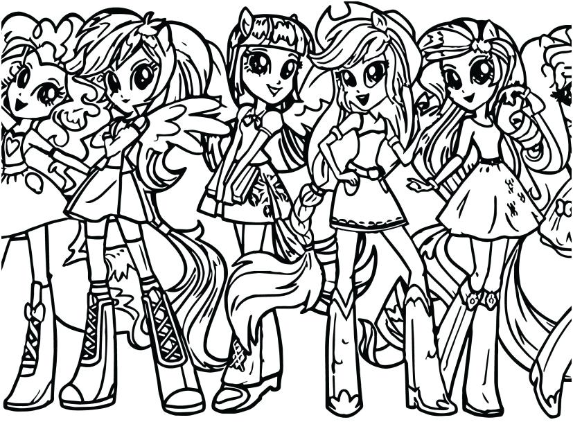 827x609 Mlp Coloring Page My Little Pony Girls Coloring Page My Little