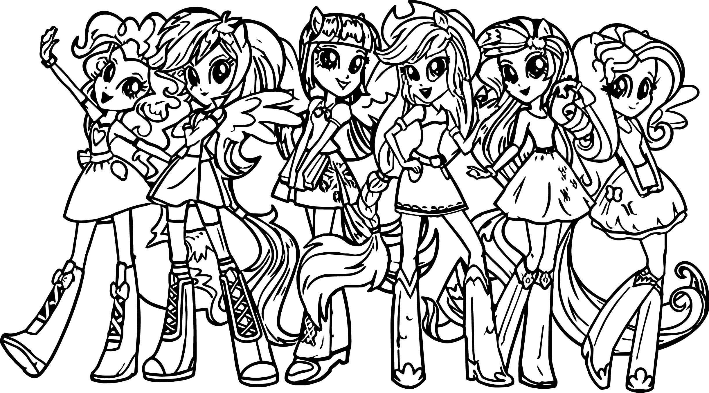 2442x1355 My Little Pony Girls Coloring Page My Litle Pony Pony