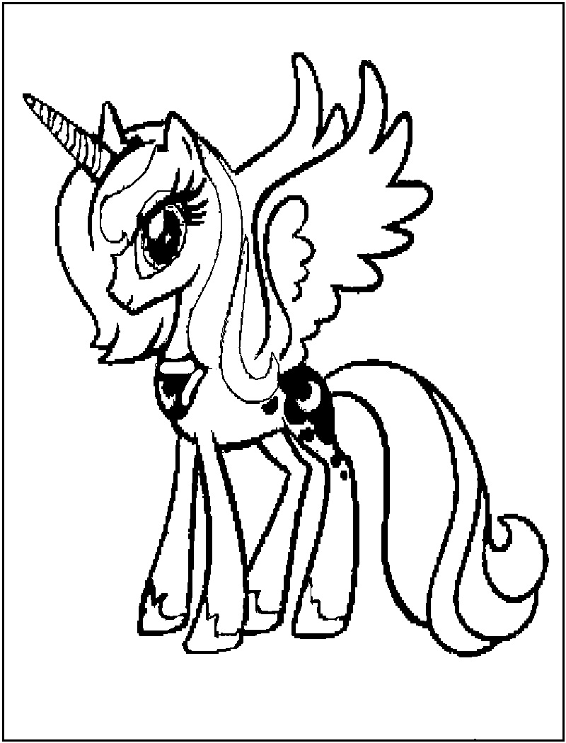 800x1050 My Little Pony Nightmare Moon Coloring Pages