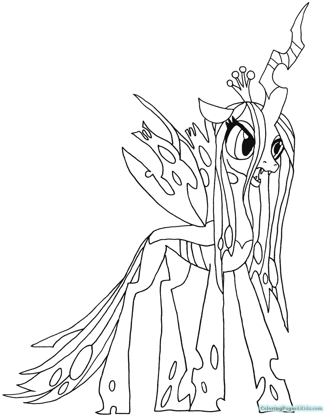 1100x1401 Nightmare Moon Coloring Pages Wagashiya