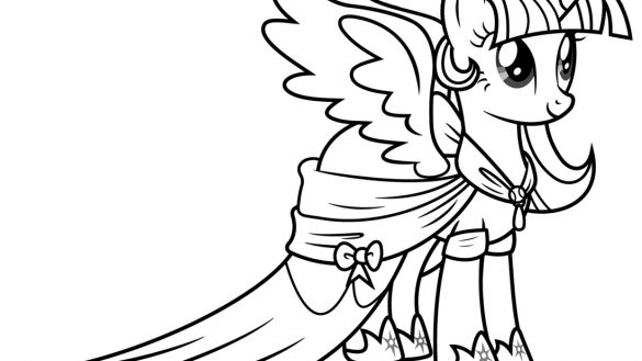 It S Here Twilight Sparkle Coloring Page My Little Pony Pages 585x329 It S Here Twilight Sparkle Coloring Page My Little Pony Pages