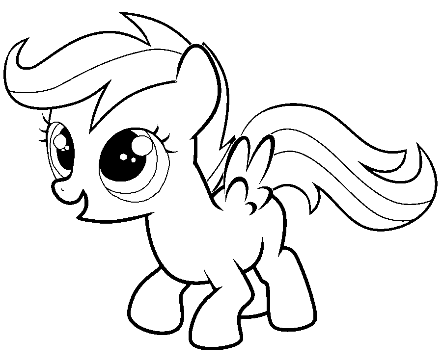 My Little Pony Scootaloo Coloring Pages at GetColorings.com | Free ...