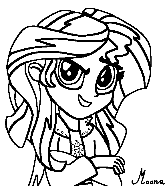 My Little Pony Sunset Shimmer Coloring Pages at GetColorings.com | Free ...