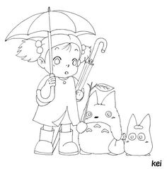 236x239 Totoro Coloring Pages To Download And Print For Free