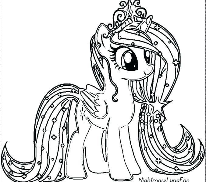 678x600 Pony Coloring Pages Printable