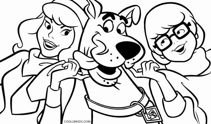 850x501 Printable Scooby Doo Coloring Pages For Kids Cool2bkids