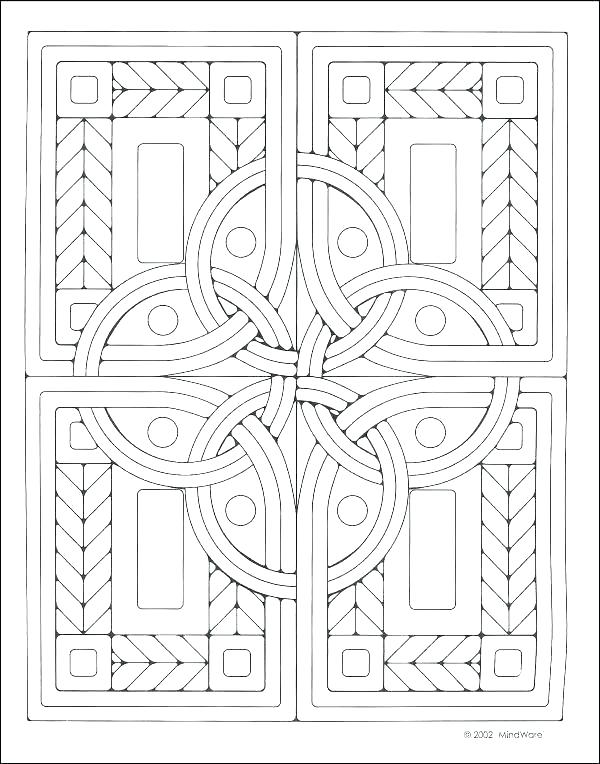600x764 Mosaic Coloring Pages Awesome Geometric Mosaic Coloring Page