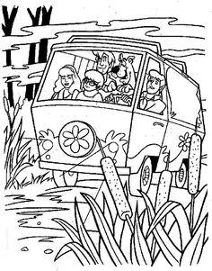 236x301 Mystery Machine Coloring Pages Scooby Doo 3' Floor Activity