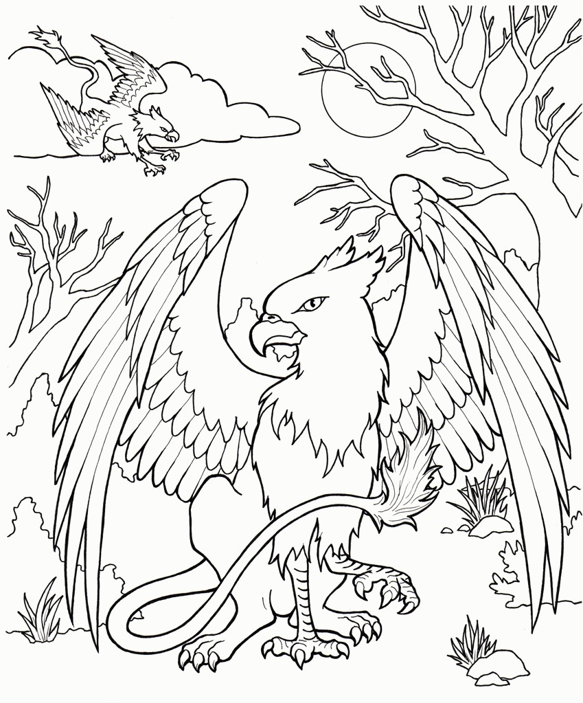 849x1023 Mythical Coloring Pages Mosm