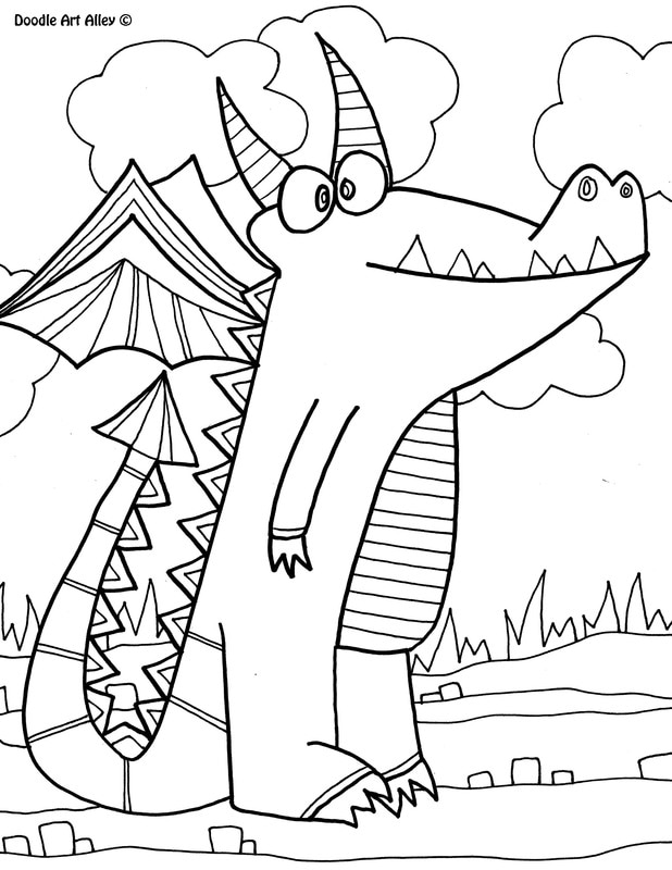 618x800 Mythical Creatures Coloring Pages