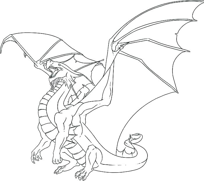 700x622 Mythical Animal Coloring Pages