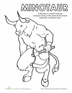 Minotaur From Greek Mythology Line Drawing 236x305 Minotaur From Greek Mythology Line Drawing