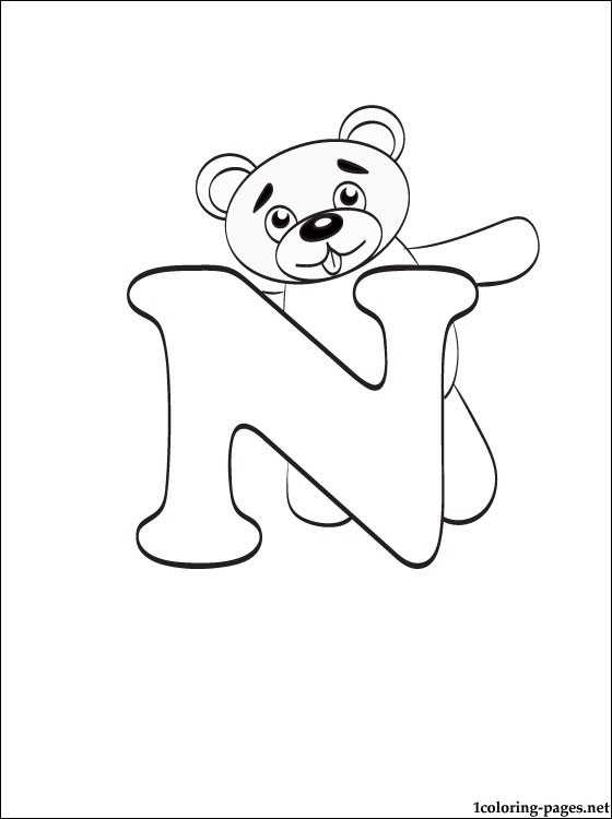 Letter N Coloring Page Coloring Pages 560x750 Letter N Coloring Page Coloring Pages
