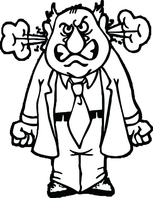 618x800 Anger Management Coloring Pages Angry Person Anger Management