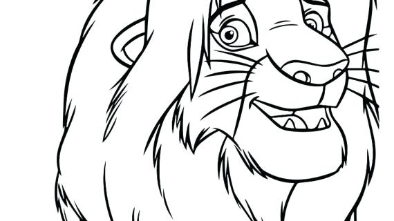 570x320 Lion King Simba Coloring Pages Lion King Drawing Lion King Simba
