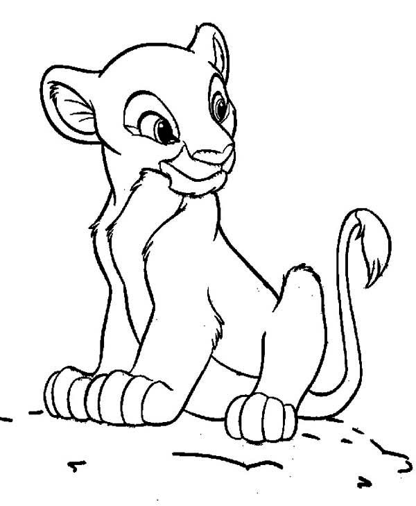 600x729 Baby Nala Coloring Pages Color Bros