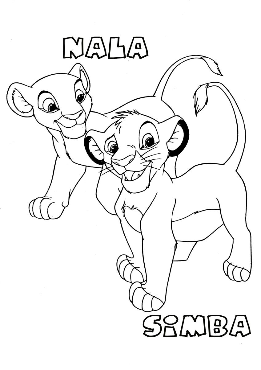 Lion King Nala And Simba Free Coloring Page Animals, Disney 848x1200 Lion King Nala And Simba Free Coloring Page Animals, Disney