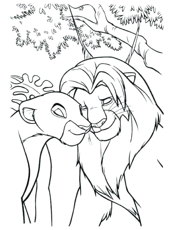 Nala Coloring Pages Coloring Pages And In Love The Lion King 600x786 Nala Coloring Pages Coloring Pages And In Love The Lion King