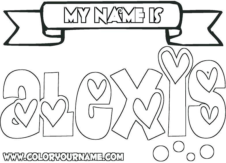 Name Coloring Pages Make Your Own Name Coloring Pages Beautifully 784x565 Name Coloring Pages Make Your Own Name Coloring Pages Beautifully