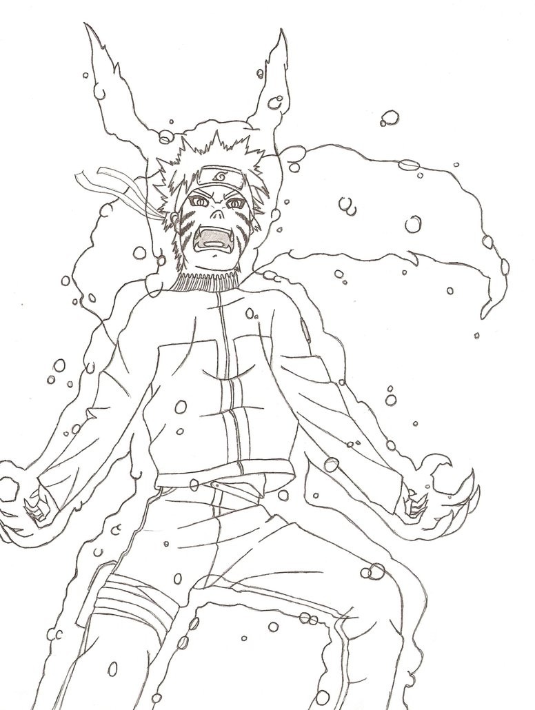 776x1030 Naruto Kyuubi Coloring Pages Fresh New As Nine Tails Free