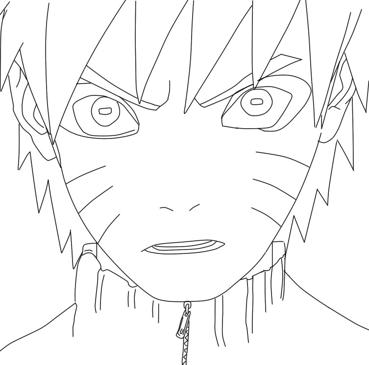 753x746 Naruto Sage Mode Coloring Pages