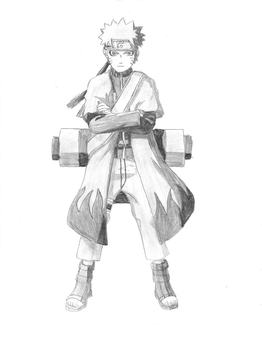 900x1165 Naruto Sage Mode By Screwston12