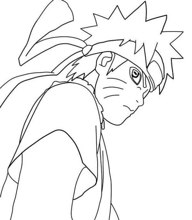 612x703 Naruto Sage Mode Coloring Pages