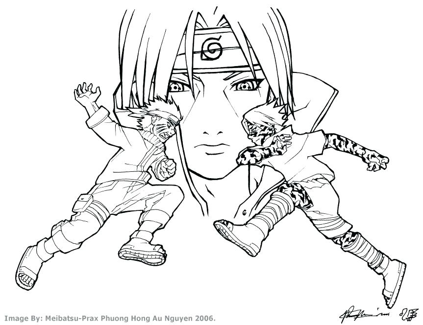 863x664 Coloring Pages Of Naruto Coloring Page Cartoons Printable Pages