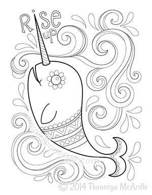 Narwhal Coloring Page From Hipster Coloring Book Printables 300x384 Narwhal Coloring Page From Hipster Coloring Book Printables