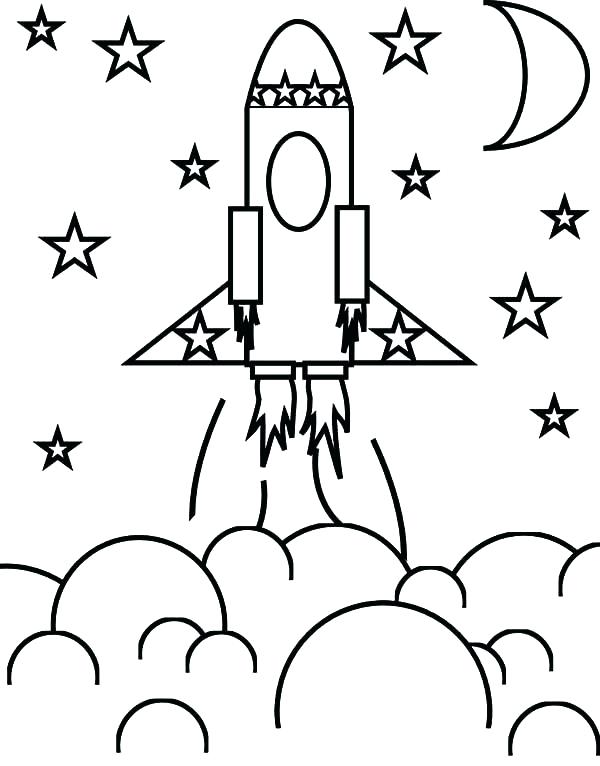 Space Shuttle Coloring Pages Rocket Ship And The Stars Page 600x766 Space Shuttle Coloring Pages Rocket Ship And The Stars Page
