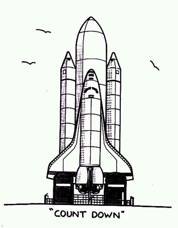 Nasa Rocket Ship Count Down Coloring Page 600x768 Nasa Rocket Ship Count Down Coloring Page