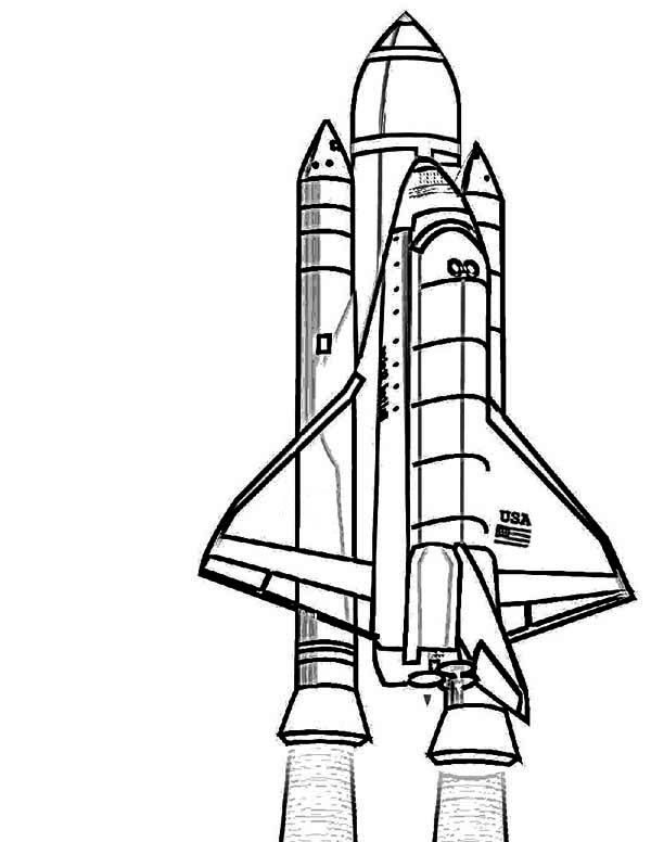 Nasa Discovery Space Shuttle Coloring Page 600x776 Nasa Discovery Space Shuttle Coloring Page