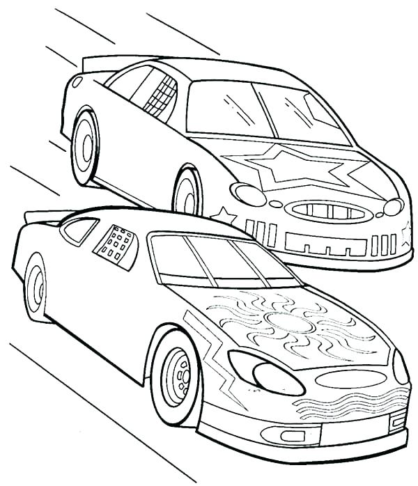 600x698 Nascar Coloring Page Coloring Pages Of Race Cars Race Car Coloring