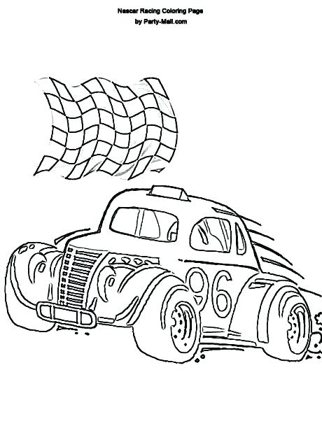 460x632 Nascar Coloring Pages