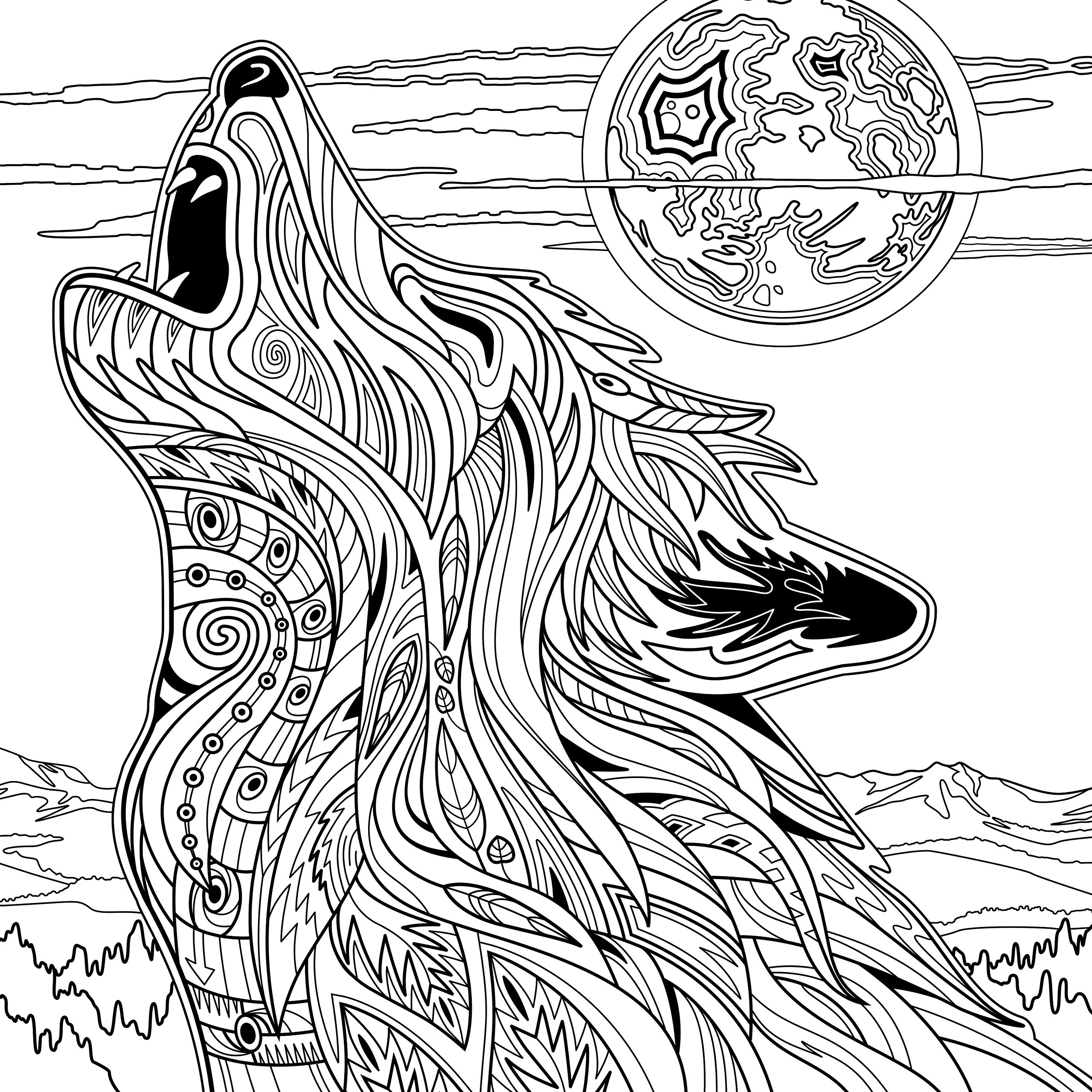 2560x2560 Yellowstone National Park Coloring Pages Free Coloring For Kids 2018