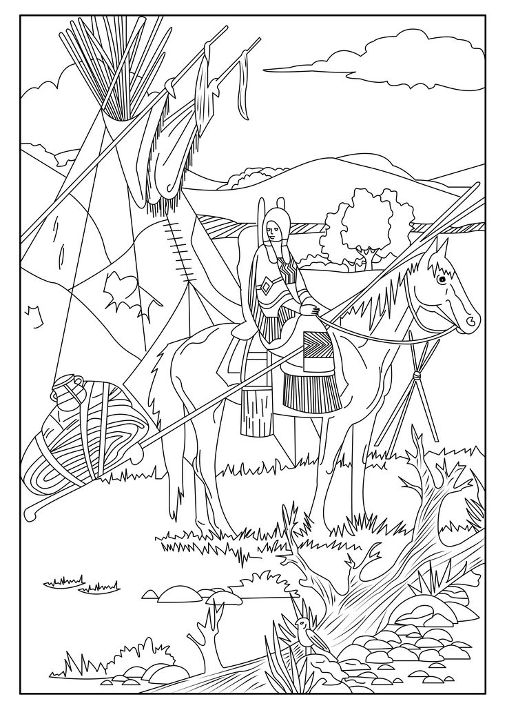 17 Best Native Americans Coloring Pages Images 736x1026 17 Best Native Americans Coloring Pages Images