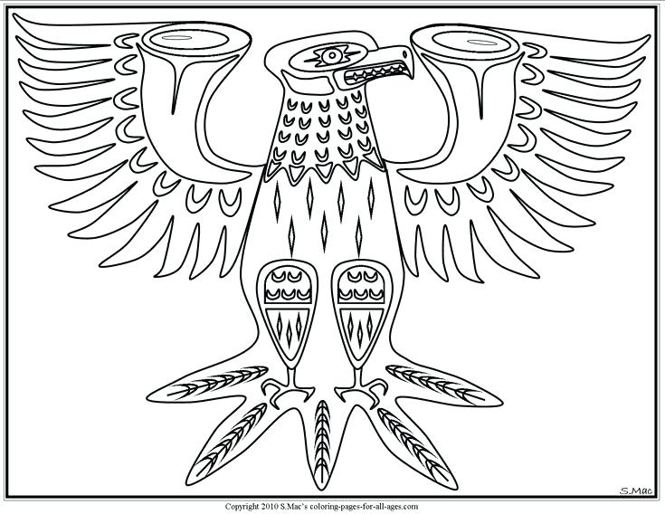 Native American Coloring Book Also Fantastic Native Art Coloring 735x568 Native American Coloring Book Also Fantastic Native Art Coloring