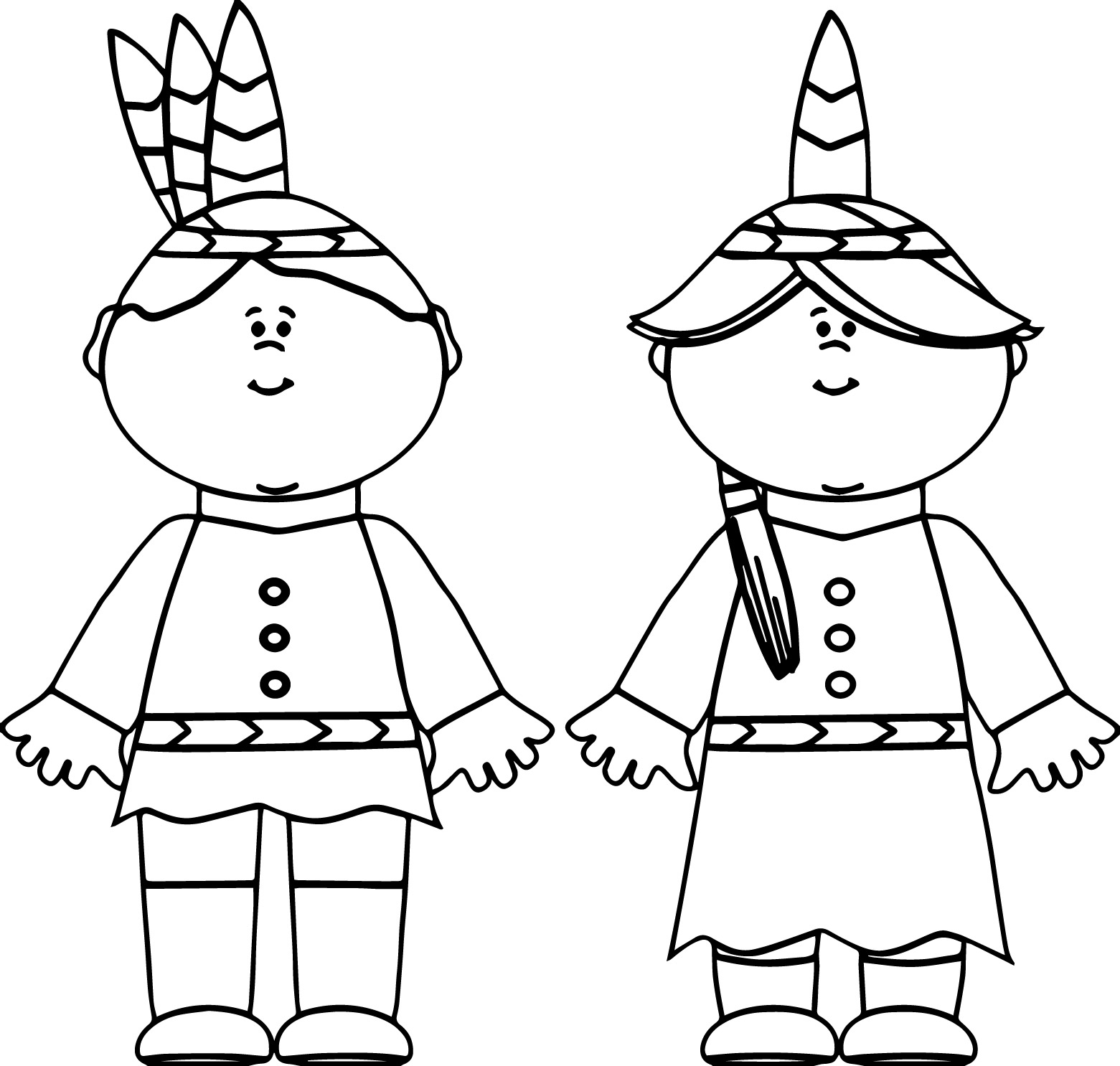 Native American Indian Boy And Girl Coloring Page Wecoloringpage 1561x1486 Native American Indian Boy And Girl Coloring Page Wecoloringpage
