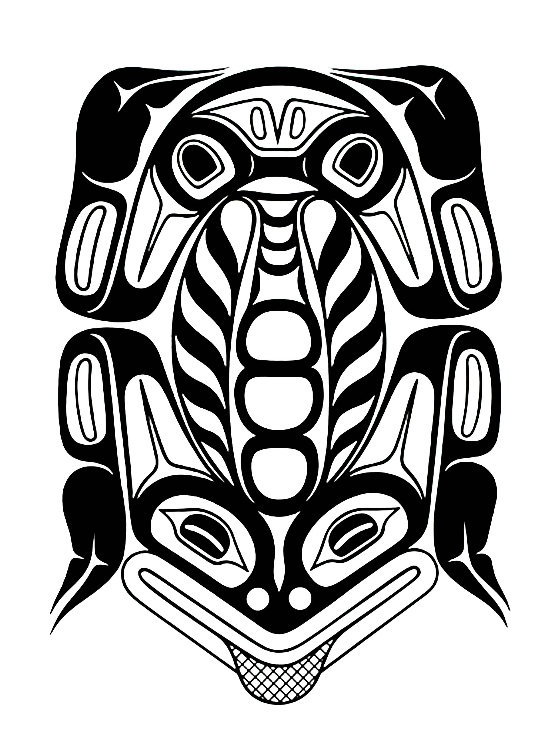 Art Northwest Coastal People Northern Frog 1962x2632 Art Northwest Coastal People Northern Frog