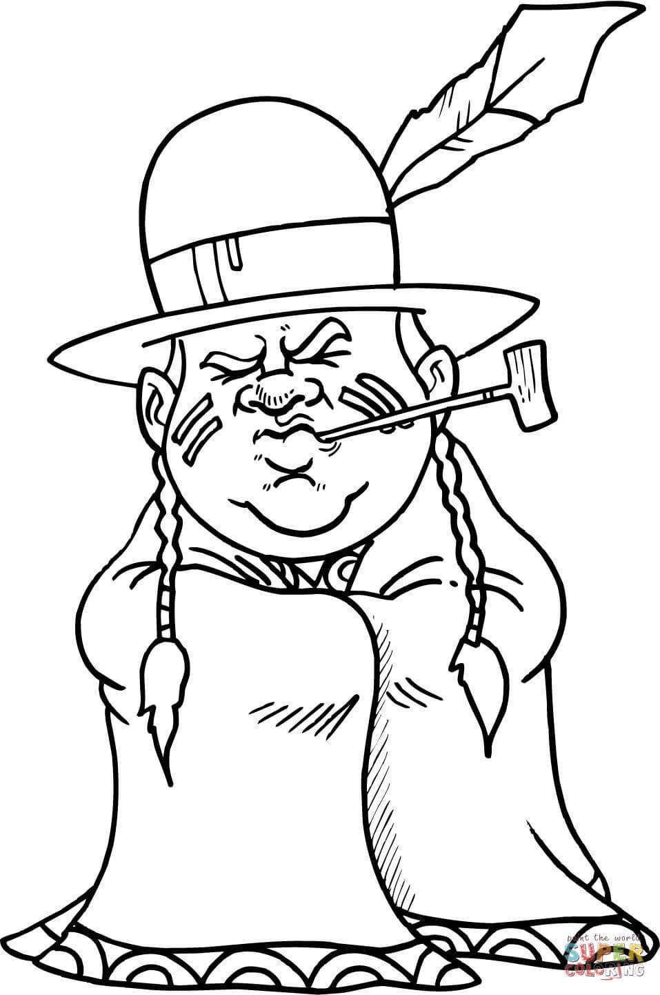 Native American Coloring Pages For Adults 957x1442 Native American Coloring Pages For Adults