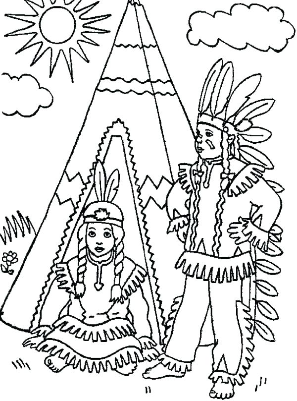 600x809 Native American Coloring Pages Free Mandal On Native American