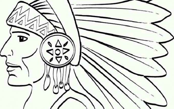 680x425 Printable Native American Coloring Pages