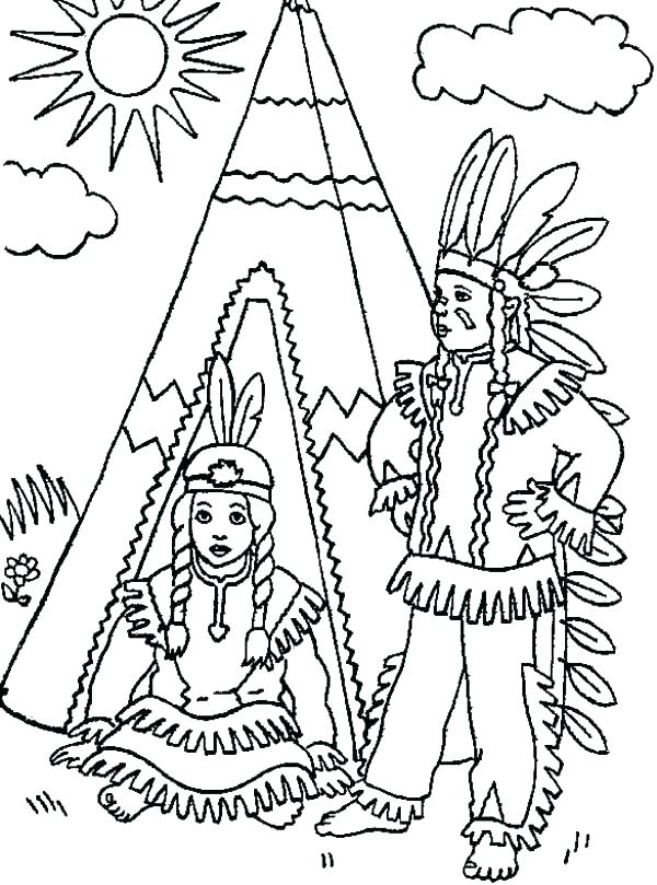 600x809 Native American Coloring Pages
