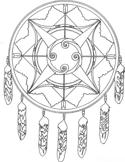 Native American Mandala Coloring Pages Design 503x650 Native American Mandala Coloring Pages Design