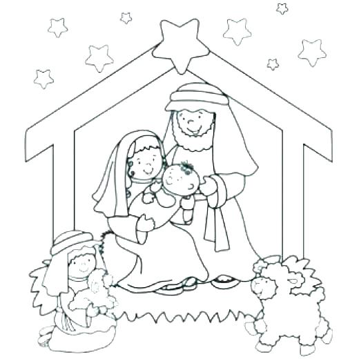 Nativity Animals Coloring Pages at GetColorings.com | Free printable ...